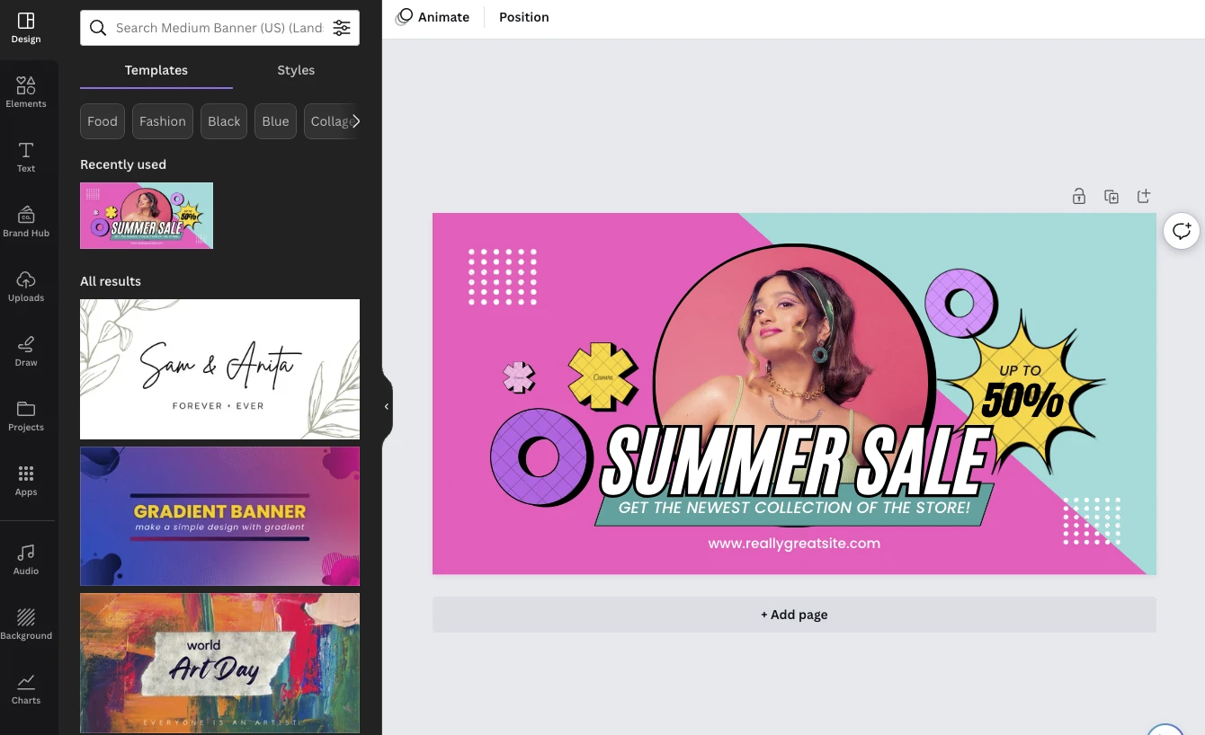 Gráficos para Email en Canva